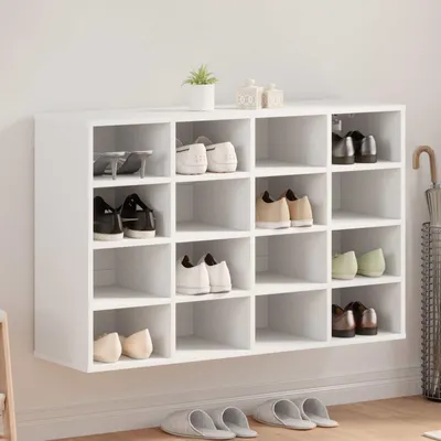 Immagine prodotto di vidaXL Scarpiera con ripiano Bianco 103 x 30 x 67 cm Materiale a base di legno