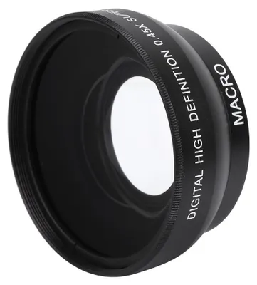 Zdjęcie produktu dla 0.45-krotne powiększenie szerokokątnego obiektywu o wysokiej rozdzielczości do kamery z mocowaniem 49 mm