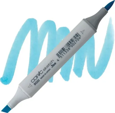 Immagine prodotto di COPIC Sketch Pennello e scalpello bifacciale, BG02 Nuovo blu
