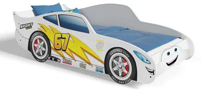 Immagine prodotto di Lettino a forma di auto 140x70 Bianco CARS