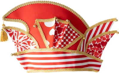 Produktbild von Komiteemütze Patchwork rot-weiß Hutgröße: 57