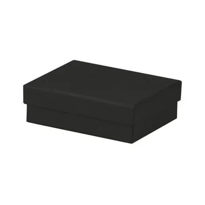 Produktbild von Kartonage 10x13x4cm Boxline schwarz, 96 x 128 x 40 mm, Rössler