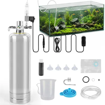 CO2 Aquarium Set 4L mit Magnetventil für Pflanzen