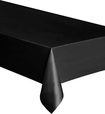Immagine prodotto di Tovaglia di plastica Halloween decorazione da tavolo nero 137 x 274 cm -