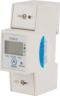 Obrázek produktu pro 220 V 10(40) A Digitální jednofázový 2vodičový 2P DIN lištový elektroměr, elektronický kWh měřič