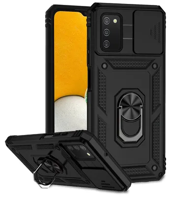 Obrázek produktu pro Pro Samsung Galaxy A02s / A03s TPU PC Ring Magnet Pouzdro na mobilní telefon Pouzdro s pouzdrem