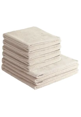 Produktbild von Sansibar Sylt Handtuch Set Frottier-Serie Classic Nr. 4 (Set, 6-tlg), sand