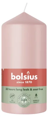 Productafbeelding van Bolsius Stompkaars 120/58 Misty Pink (1 stuk)