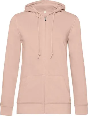 Produktbild von Damen-Kapuzenjacke - B&C ORG. ZIPPED HOOD/W - rose - Größe S