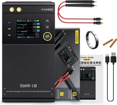 Image de SWM-10 Soudeuse par points portable sur batterie DIY Mini soudeuse 18650 Outil de soudage sur batterie Fibre domestique Soudeuse par points