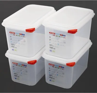 Produktbild von Araven GN1/4 Lebensmittelbehälter 4,3L (4 Stück)