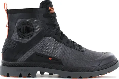 Produktbild von Palladium Pampa Lite + Matryx Schnürung Vegane Masche Offroad Stiefelette Schwarz – 12 Großbritannien - 47 EU - 13 USA / Schwarz