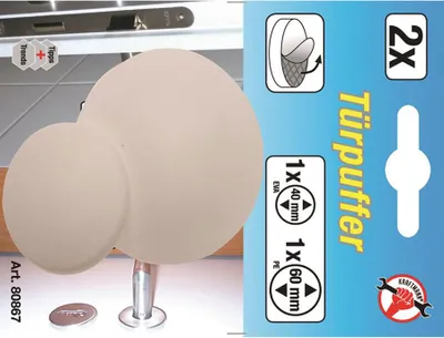 Image de KRAFTMANN 80867 Tampon mural / tampon de porte 2 pcs.