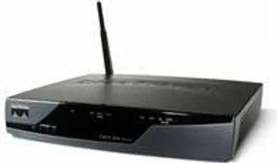 Produktbild von Cisco Integrated Services Router 851W (Wireless), 100 Mbit/Sek, 802.11b, 802.11g, 1 Mbit/Sek, Ethernet (RJ-45), Wi-Fi, IEEE 802.11b, IEEE 802.11g, IEEE 802.11i, IEEE 802.1D, IEEE 802.1x, IEEE 802.1x, RIP-1, RIP-2