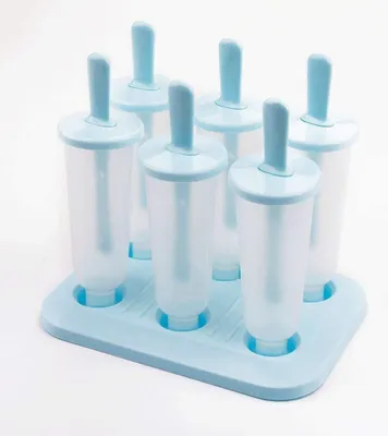 Produktbild von Eisformen, Eis am Stiel-Formen, 6-teilig, Eisformen aus Silikon, BPA-frei, Eisformen-Set