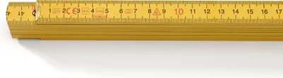 Produktbild von 10 x Hultafors Zollstock Gliedermaßstab 2 Meter Dezimaleinteilung H4000 Gelb