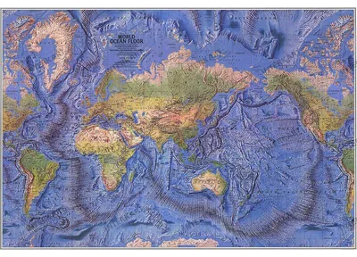 Produktbild von National Geographic Weltkarte physisch (116 x 77 cm)