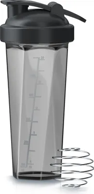 Image de Arendo Protein Shaker Shaker de protéines, shaker de protéines, 700 ml, verrouillable, lavable au lave-vaisselle, sans BPA, shaker y compris balle de mixage, gobelet de mixage de protéines, pour le voyage, le yoga, le fitness, le sport
