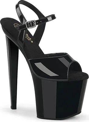 Produktbild von Pleaser RAZZLE-809 Plateau Sandalen Schwarz Lack EU 36