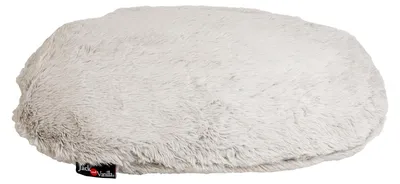 Produktbild von Jack and Vanilla, Ovales Kissen für Hunde, Muschelmodell, Muschelgrau, Größe S,