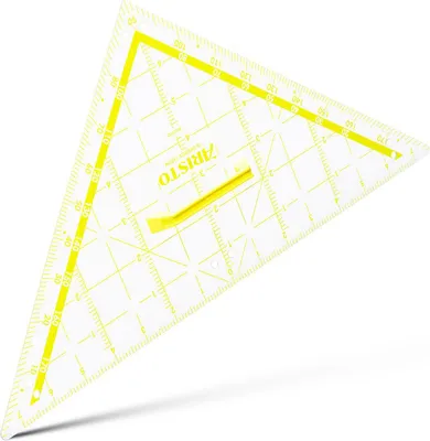 Produktbild von Aristo AR1650W - 45° Dreieck - Glanz - Kunststoff - Transparent - Weiß - Gelb - 80 cm - 1