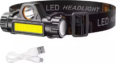 Image de Lampe frontale 4 en 1 avec aimant - Noire KP36325