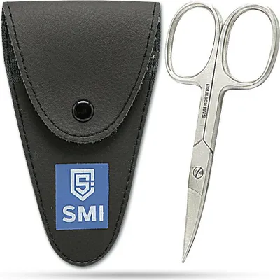 Produktbild von SMI Nagelschere gebogen Edelstahl Maniküre Schere Fingernägel Fußnägel mit Etui