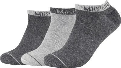 Immagine prodotto di 3 Confezioni di calze Mustang Uomo Grigio Scuro Mie33031 - 9703 43 - 46 l