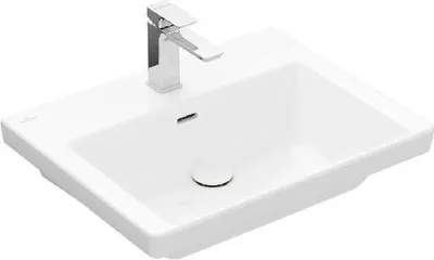 Produktbild von Villeroy & Boch Subway 3.0 Waschbecken, 1 Hahnloch, mit Überlauf, für 3-Loch Armatur geeignet, Unterseite geschliffen, 600x470mm, 4A706GR1