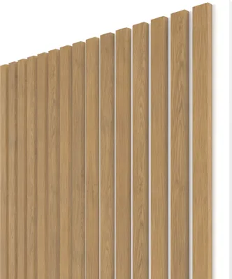 Obrázok produktu pre Akustický panel WALL CONCEPT, dub rustikálny, biely filc + MDF, rozmer 2750 x 604 x 21 mm, plocha 1,66 m2