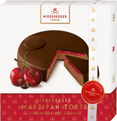 Image de Gâteau au massepain Forêt-Noire de Niederegger, 185g