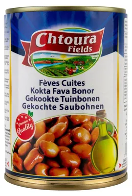 Produktbild von Chtoura Foul Medammes 430g – traditionelle proteinreiche Gartenbohnen, fertig zubereitet