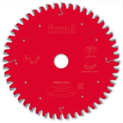 Produktbild von Freud Kreissägeblatt für beschichtete Platten 160x1,8/1,2x20mm 48Zähne FR06L003HC