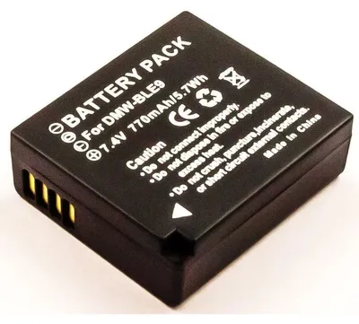 Produktbild von Akku für Leica BP-DC15-E Li-Ion 7,2 Volt 750 mAh schwarz