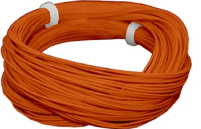 Produktbild von ESU 51944 Hochflexibles Kabel, Durchmesser 0.5mm, AWG36, 2A, 10m Wickel, Farbe orange