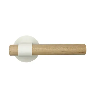 Produktbild von Türklinke Weiß 1 Paar Modernes Design Türbeschlag Türgriff Kunststoff (PLA) Inkl. Montagematerial