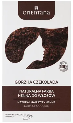 Obrázok produktu pre Orientanaprírodná farba na vlasy dlhé vlasy horká čokoláda 100 g -henna prírodná farba na vlasy dlhé vlasy horká čokoláda