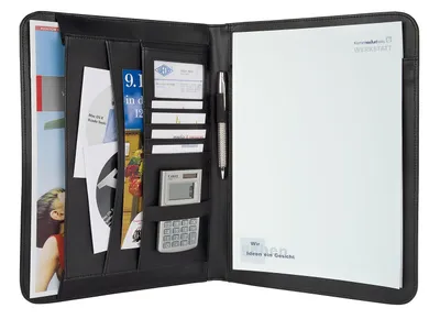 Immagine prodotto di WEDO 58 5401 Custodia per scrittura Elegance A4 in Pelle finta/nylon nero