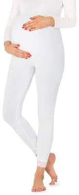 Zdjęcie produktu dla Legginsy ciążowe 7/8 damskie be mammy dla kobiet w ciąży
