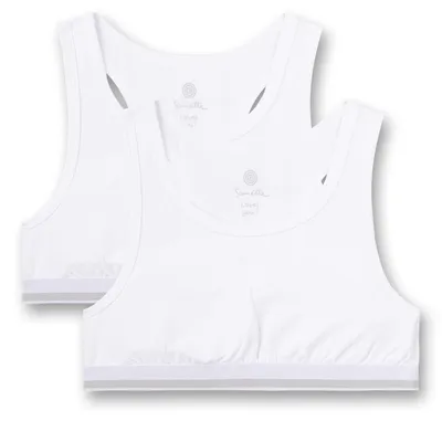 Produktbild von Sanetta Mädchen-Bustier (Doppelpack) weiß 140