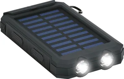 Obrázek produktu pro Powerbanka se solárními články, 8000mAh - Černá