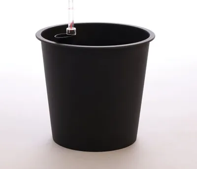 Produktbild von Elegant Einrichten | Kunststoffeinsatz | rund konisch | D42xH38cm | schwarz | mit Bewässerungssystem