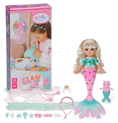 Productafbeelding van Glam Up Sparkle Zeemeerminpop met Stylingaccessoires