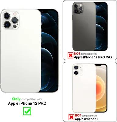 Produktbild von Cadorabo Hülle für Apple iPhone 12 PRO Schutz Hülle in Lila Handyhülle TPU Silikon Etui Case