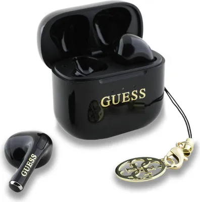 Obrázek produktu pro Bezdrátová sluchátka Guess Classic Logo Charm Tws Black Black One Size