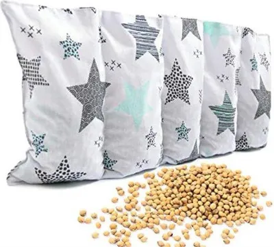 Productafbeelding van Famanu kussens gevuld met kersenpitten - warmtekussens in turquoise kleur
