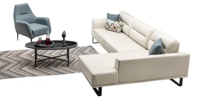 Immagine prodotto di Sofa Eckgarnitur Eckcouch Couch Ecksofa Lounge Wohnraumsofa Polsterlandschaft