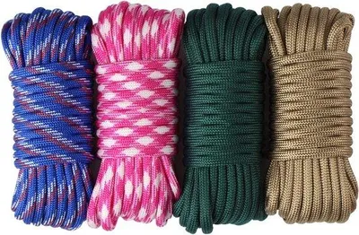 Immagine prodotto di 4 corde in nylon da 6 m, 4 mm, a 7 trefoli