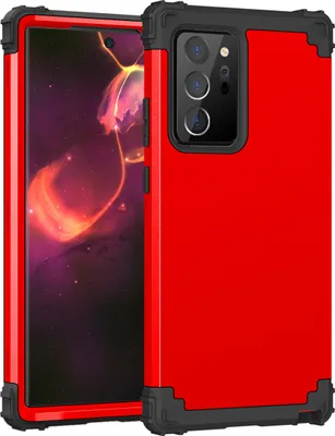 Obrázek produktu pro Pouzdro pro Samsung Galaxy Note 20 Ultra Hybridní 3v1 PC a TPU nárazuvzdorné, odolné pouzdro červené