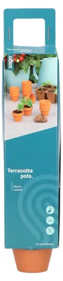 Produktbild von 4 x 4,8 cm Terracotta Töpfe (12 Stück) | Anzuchttöpfe von Sogo